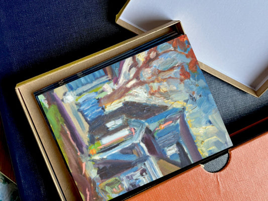 Artist Greeting Card, Blue House