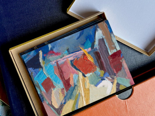 Artist Greeting Card, Patio Abstracted