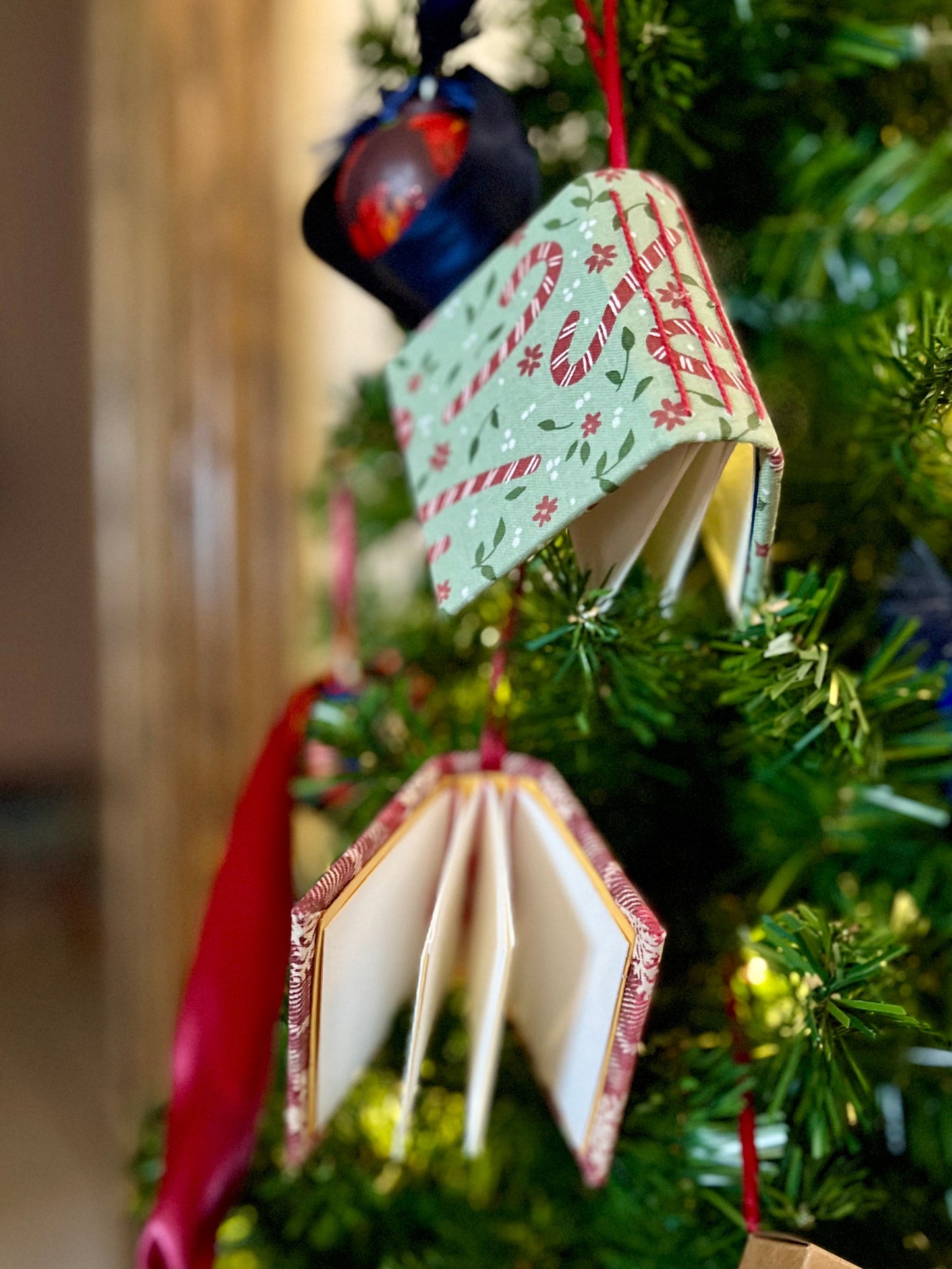 Watercolor Book Ornaments, Multiple Styles